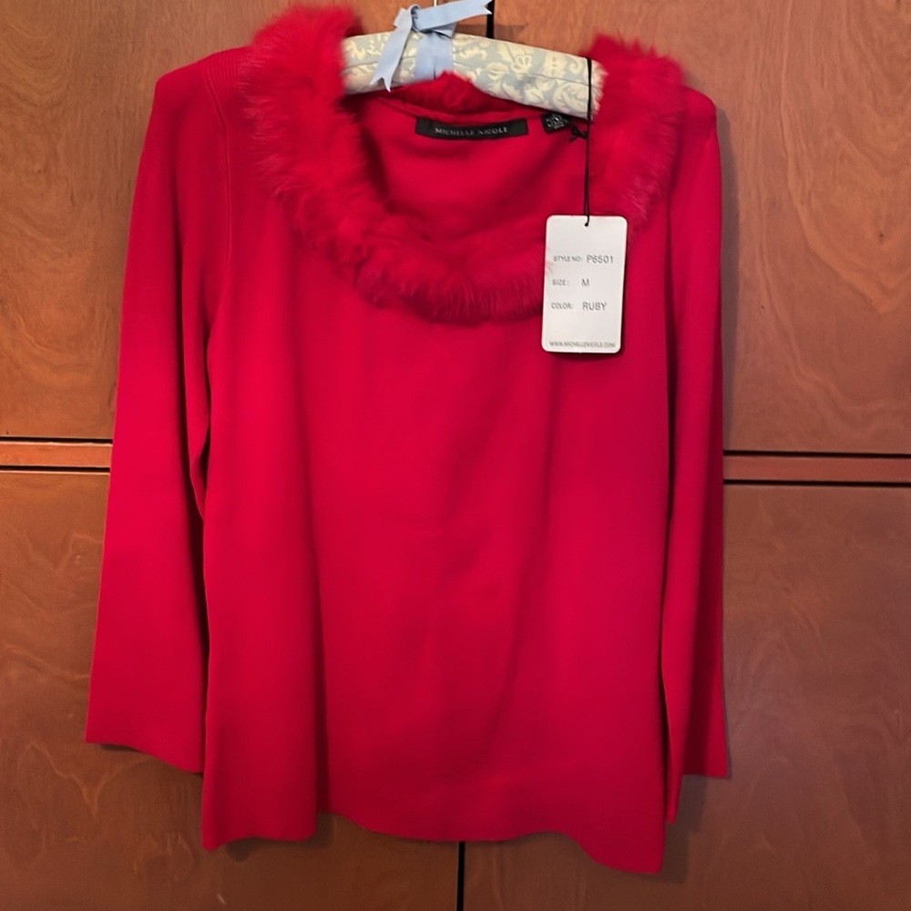 Women's sweater, NWT sz M - Michelle Nicole brand, holiday wear, vintage